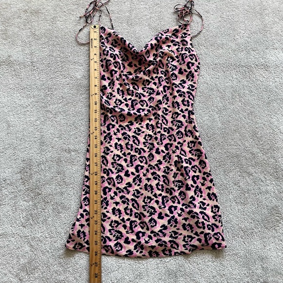 RESA PINK LEOPARD/CHEETAH ANIMAL PRINT DRESS SIZE SMALL DATE PARTY SEXY TRENDY - Picture 9 of 10